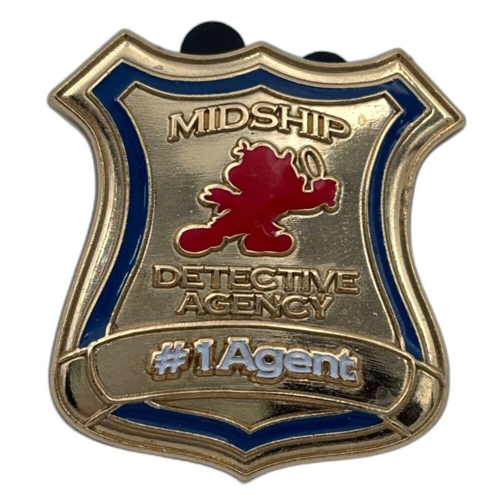 Disney Cruise Line Midship Detective Agency "#1 Agent" Shield Pin